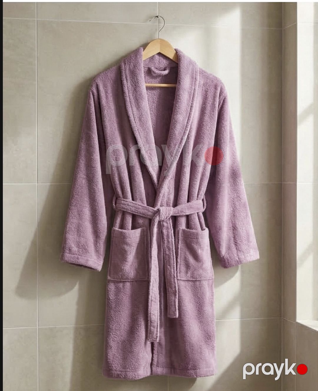 Qadınlar üçün hamam xələti, bənövşəyi, pambıq, ölçü M/L — Mallar, Bakı (3)