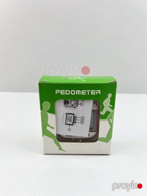 Pedometr, plastik, ağ/çəhrayı — Bakı