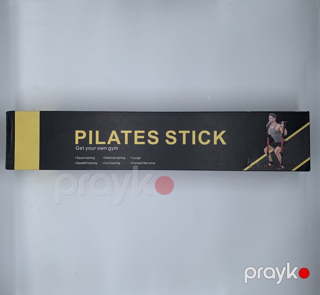 Pilates çubuğu MA-03, metal, qara/qırmızı — Mallar, Bakı (2)