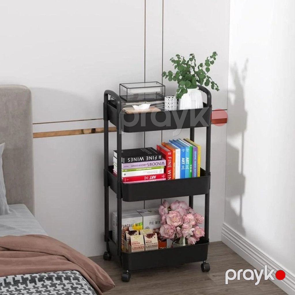 Etajerka 12915, plastik, qara — Mallar, Bakı (3)