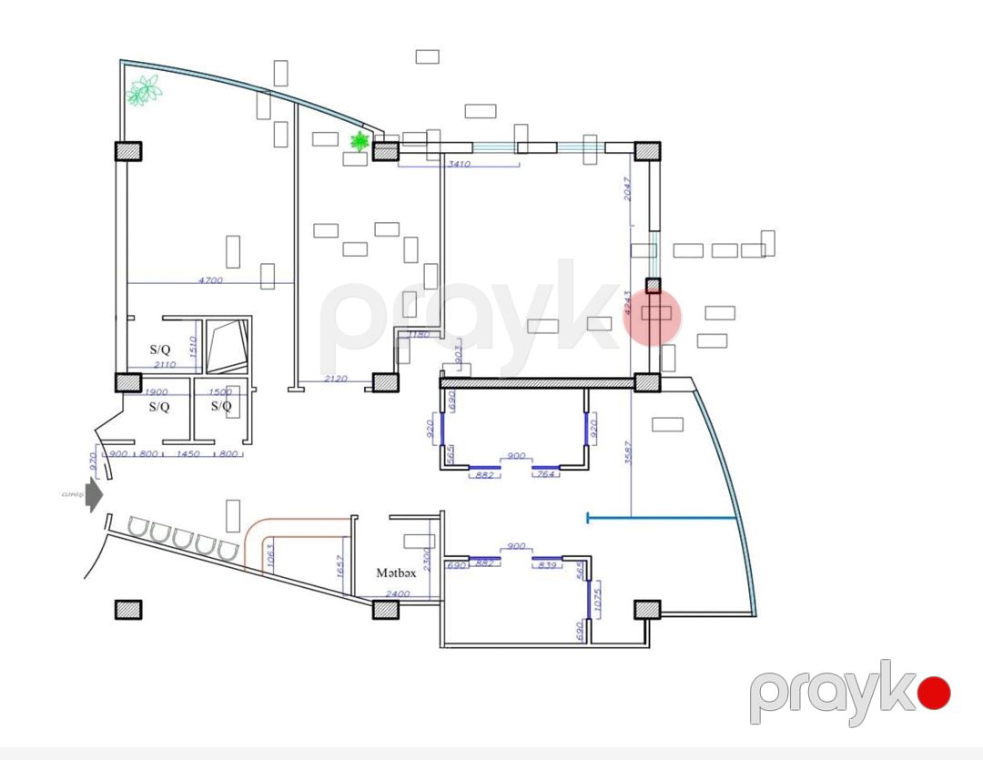 İcarəyə verilir 7 otaqlı ofis 212 m² — Ofis, Bakı (2)