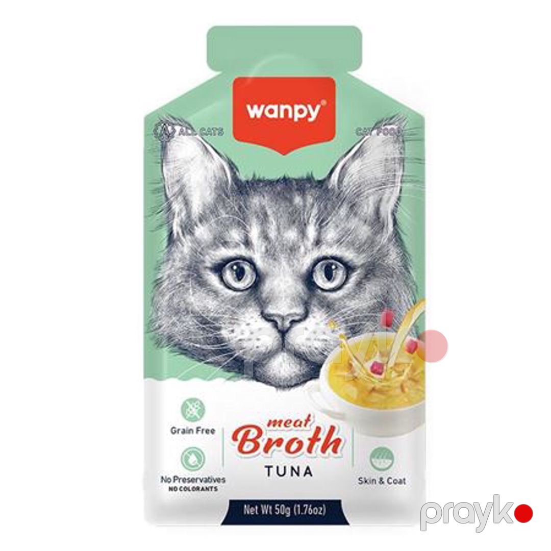 Nəm yem pişiklər üçün Wanpy Meat Broth Tuna 50 q — Mallar, Bakı
