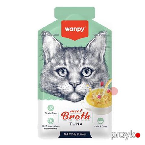 Nəm yem pişiklər üçün Wanpy Meat Broth Tuna 50 q — Bakı