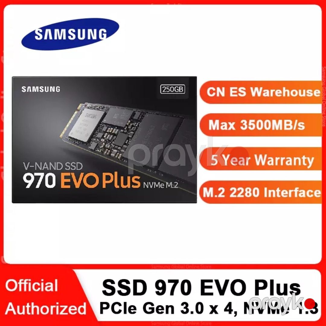 SSD Samsung 970 Evo Plus 250GB — Kompüterlər və noutbuklar, Bakı (2)