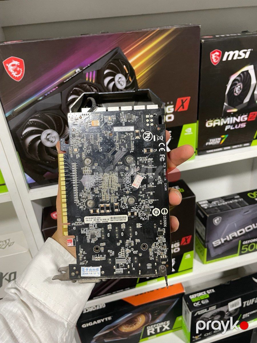 Video kart Gigabyte GTX1050ti 4GB — Kompüterlər və noutbuklar, Bakı (4)