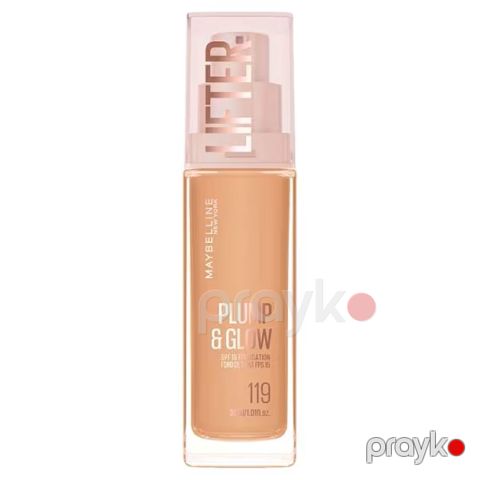 Tonal krem Maybelline Lifter Plump & Glow Foundation SPF15 New York ton 119, 30 ml — Bakı