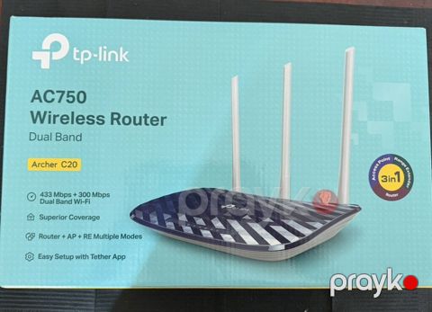 TP-Link Archer C20 AC750 Wireless Router - Dual Band Wi‑Fi: 2.4 GHz — Sumqayıt