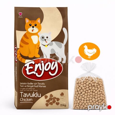 Quru yem Enjoy, yetkin pişiklər üçün, toyuq əti ilə, 1kq — Bakı