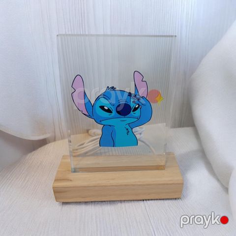 Uşaq lampası LED Stitch Taxta Bej — Bakı