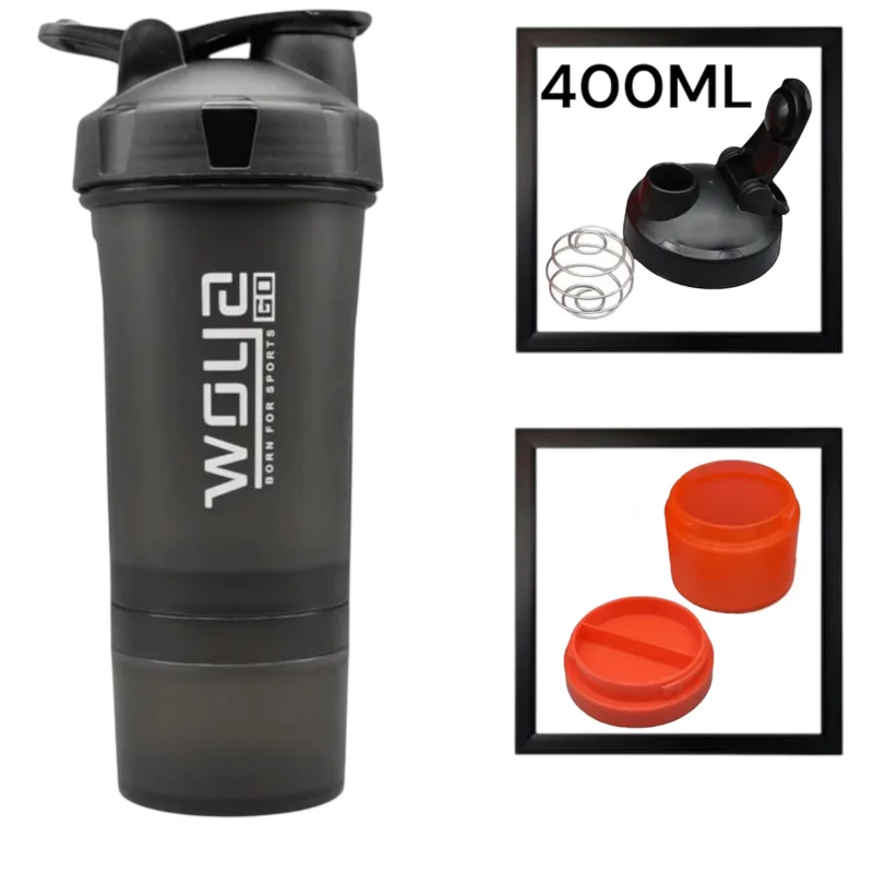 Şeyker Woya, qara, 400 ml, 3 hissəli — İdman, hobi, istirahət, Bakı (2)