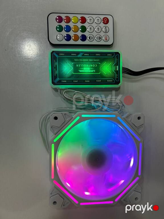 Titan Sunlight RGB Case Fan 6 Pin (White) — Kompüterlər və noutbuklar, Bakı (5)