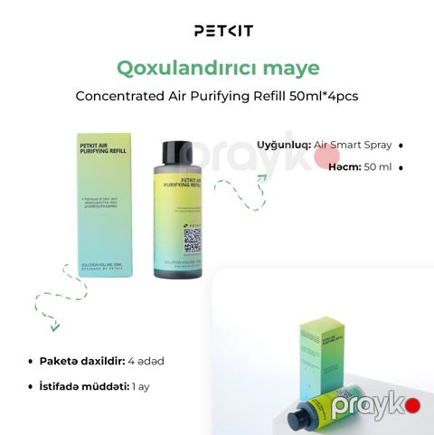 Heyvanlarin qoxusunu aradan qaldıran Petkit P9214, 50 ml, 4 ədəd — Bakı