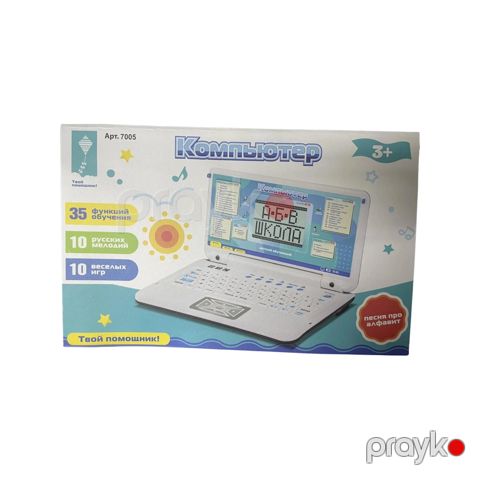 Uşaq üçün öyrədici noutbuk Play Smart 7005, rus-ingilis dilli, 3+ yaş, ağ — Bakı