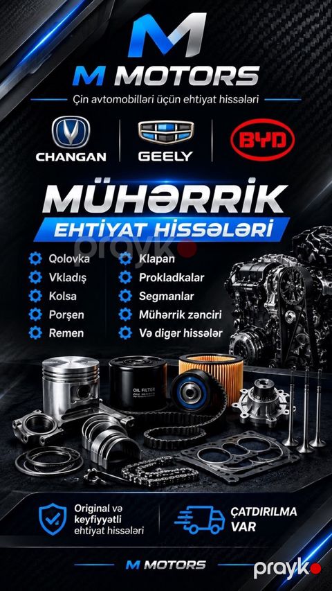 Changan BYD Geely ehtiyat hissələri — Bakı