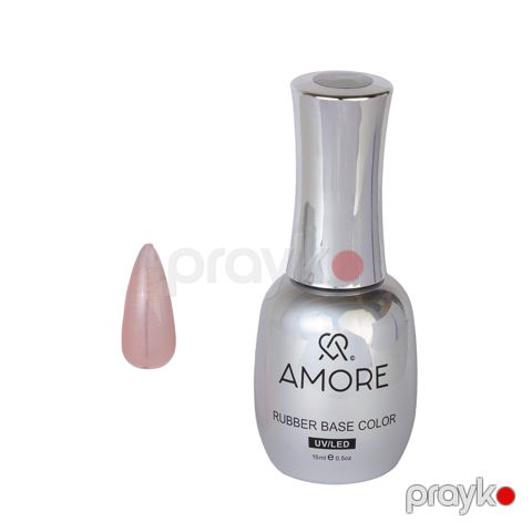 Dırnaqlar üçün baza Amore Rubber Color Base 07, çəhrayı, 15 ml — Bakı