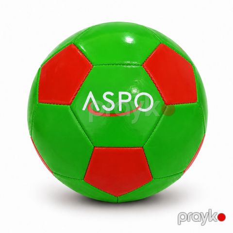 Futbol üçün top Aspo, yaşıl/qırmızı, ölçü 5 — Bakı