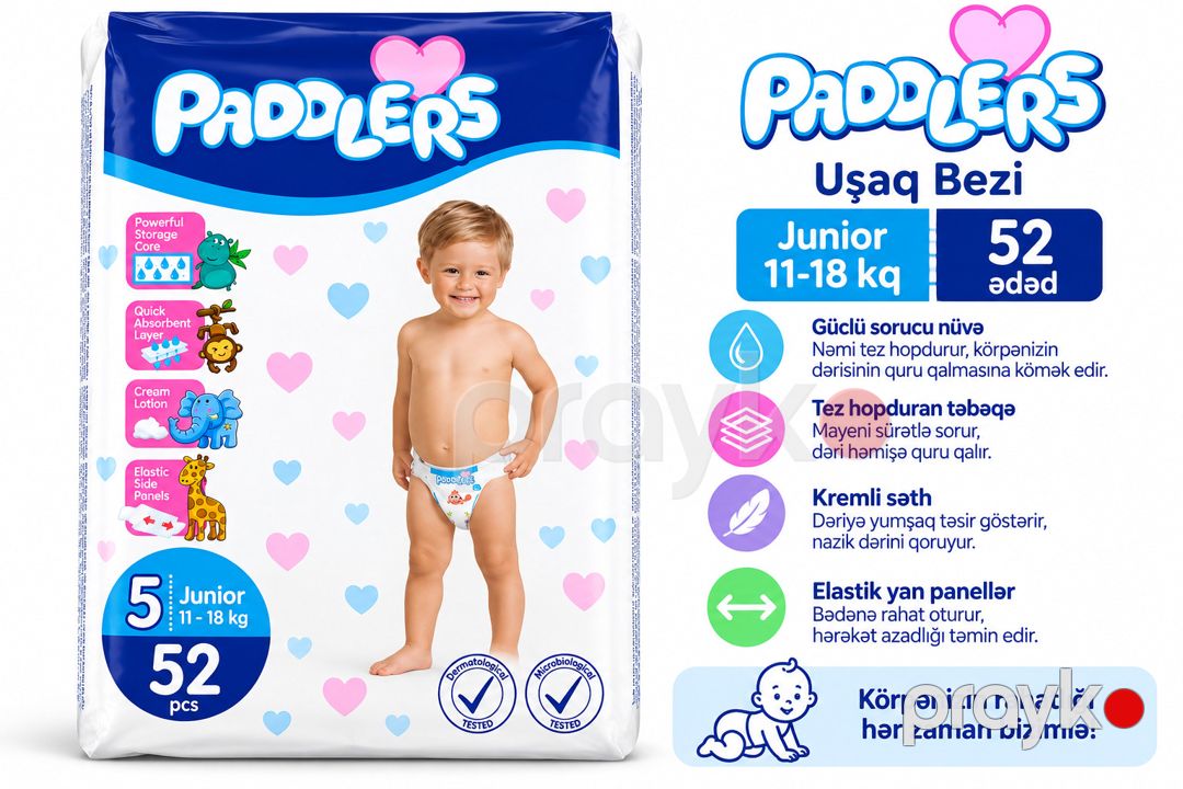 Uşaq bezləriPaddlers 5 Junior, 52 əd, 11–18 kq — Mallar, Bakı