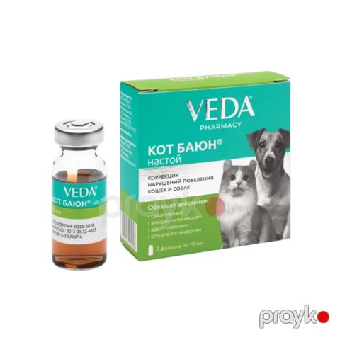 Pişiklərin və itlərin davranış modulasiya üçün cövhər Кот Баюн,10 ml,3 flakon — Bakı