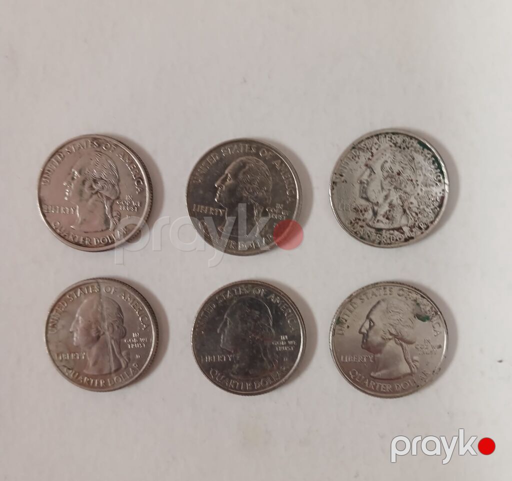 ABŞ Quarter Dollar kolleksiyası – 6 ədəd tematik rüb dolları (25 sent) — Sikkələr, Bakı (2)