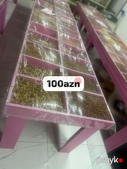 Vitrin Masalar satılır çərəz; sirniyat; meyvequruları üçün 1 ədəd 100 — Bakı