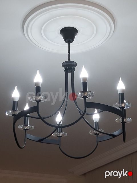 Çılçıraq, 8 lampa, Metal — Gəncə