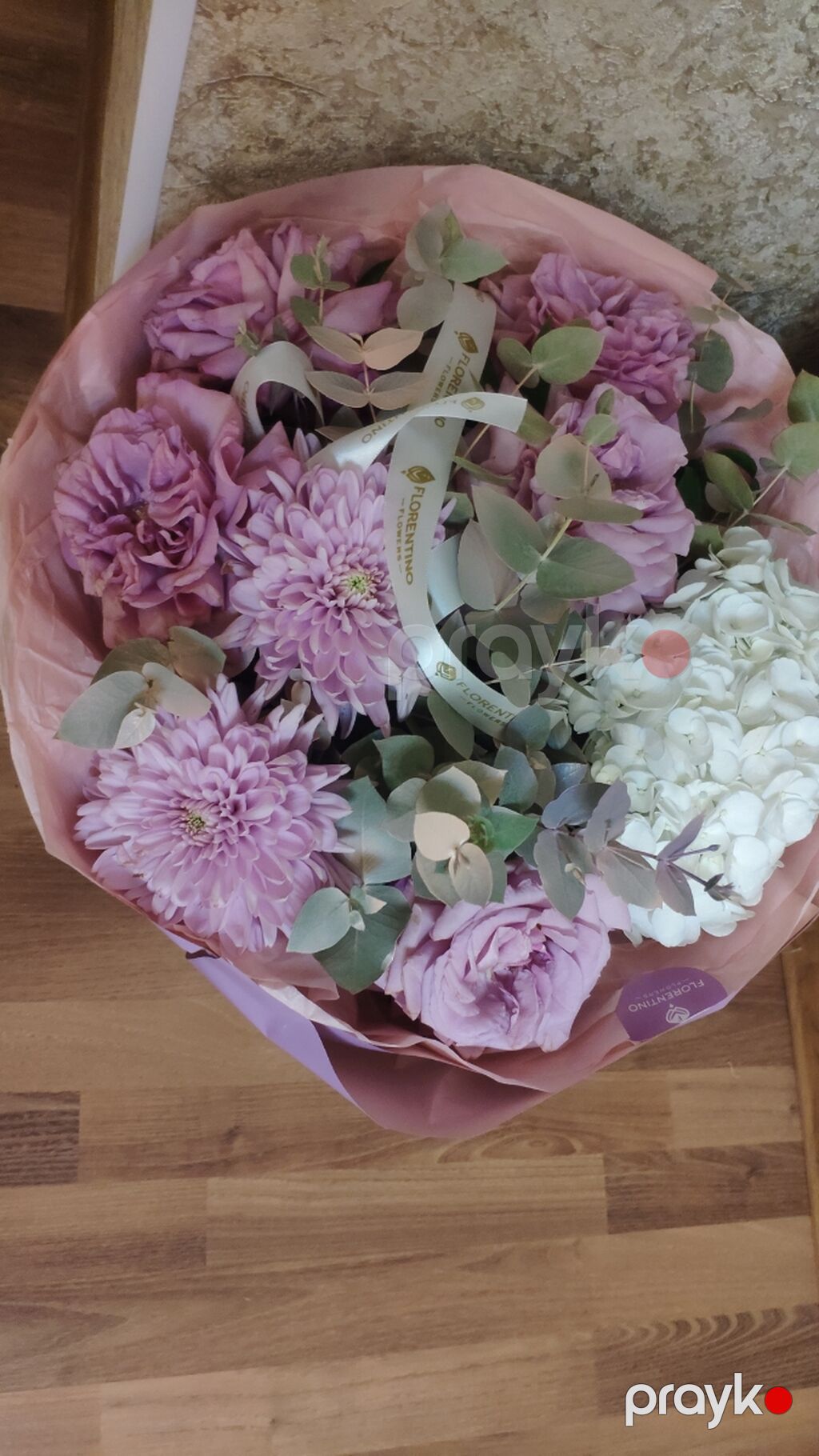 Lavanda tonlarında elegant buket - Tərkib: lavanda rəngli sprey — Çiçəklər, Bakı (3)