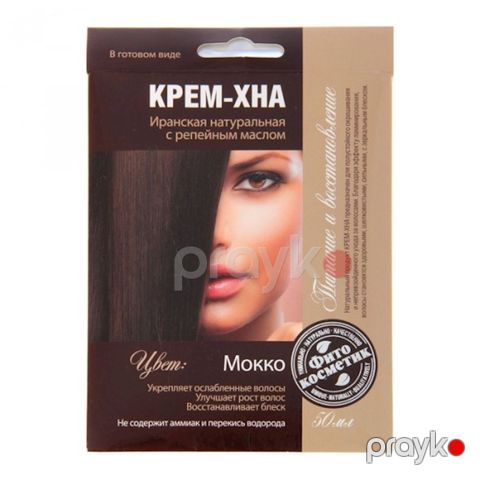 Krem-xına hazır şəkildə ayıpəncəsi yağı ilə Фитокосметик İran Təbii Mokko 50 ml — Bakı
