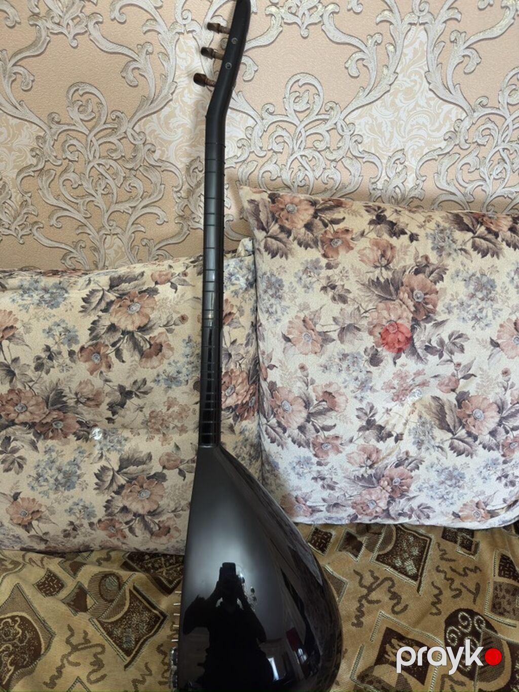 Elektrik saz – qara rəng, abalon naxışlı inlay - Korpus: armud — Gitarlar və digər simli alətlər, Bakı (2)