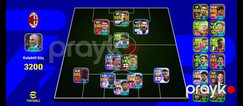 EFootball hesabı – güclü komanda tərkibi - Klub şablonu: AC Milan — Horadiz