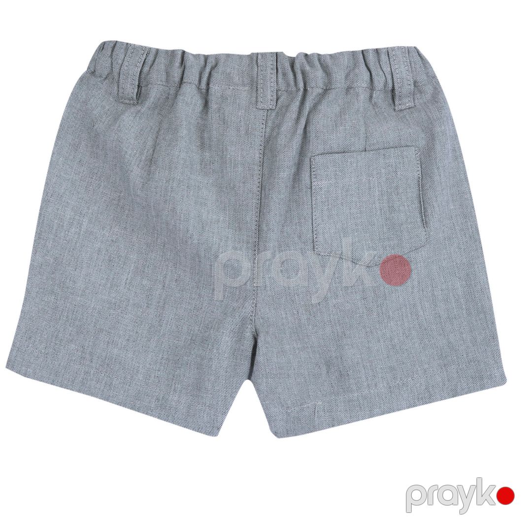 Oğlanlar üçün gündəlik şort Chicco 9102187000000-95, boz, pambıq/kətən, ölçü 6 ay — Oğlanlar üçün şortlar, Bakı (2)