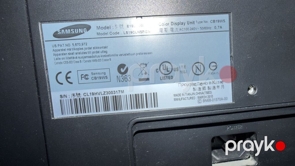 Samsung SyncMaster E1920 LCD monitor - Ekran diaqonalı: 18.5" — Monitorlər, Bakı (2)