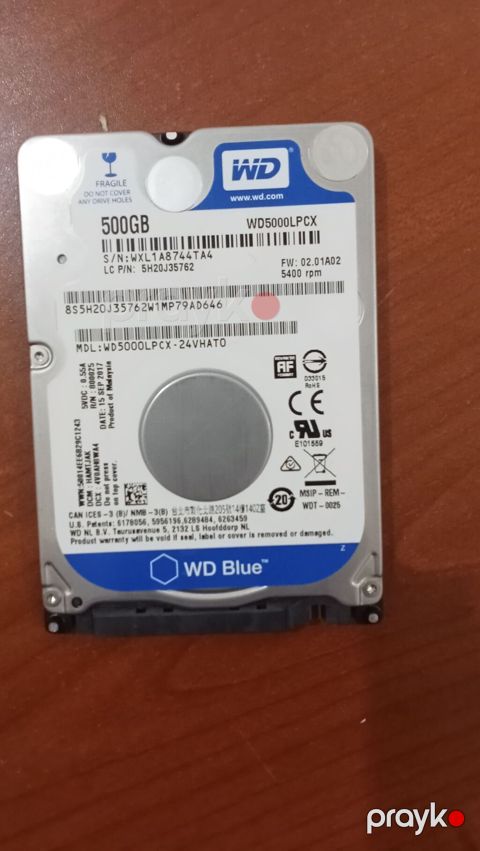 HDD WD 500 GB Noutbuk üçün tam işləkdir, sağlamlıq 100 Nizami — Bakı