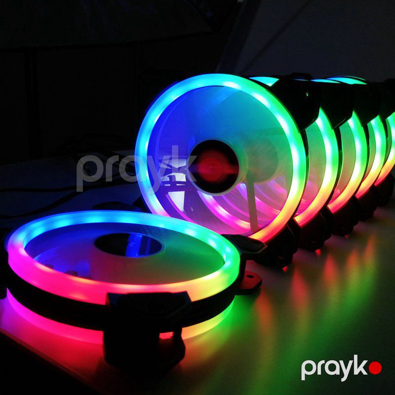 RGB kuler "Coolmoon Sunshine LED 120mm (Programable Case Fan)" — Kompüterlər və noutbuklar, Bakı (2)
