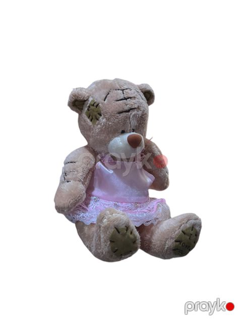 Yumşaq oyuncaq FSY-12164, peluş, qəhvəyi/çəhrayı, 10 sm — Bakı