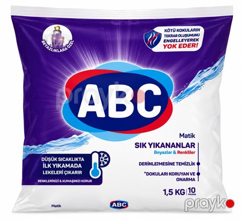 Yuyucu toz ABC, təravət, 1.5 kq, ağ — Bakı