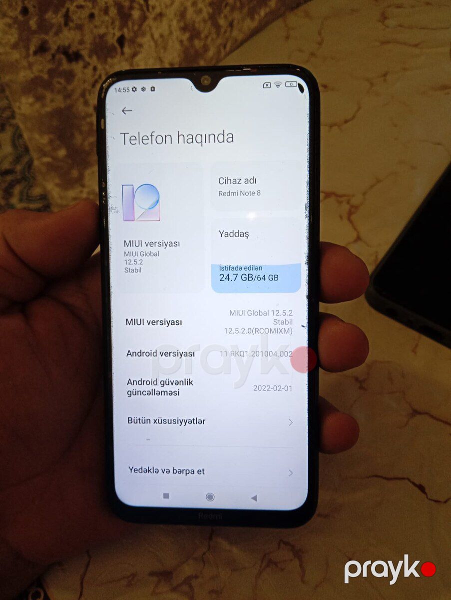 Xiaomi Redmi Note 8 Neptune Blue 64GB/4GB — Smartfonlar, Bakı (3)