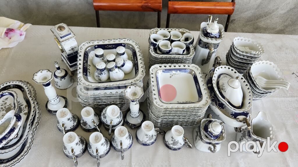 Nahar dəsti, rəng - Ağ, Farfor, 12 nəfərlik, Almaniya — Süfrə qabı, Ağdaş (2)