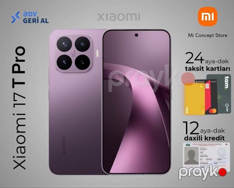 Xiaomi 17T Pro Deep Violet 512GB/12GB — Bakı