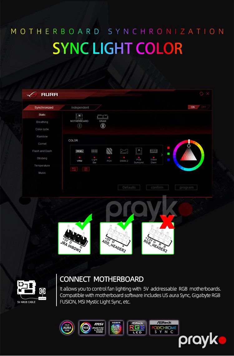 RGB kuler "Coolmoon Sunshine LED 120mm (Programable Case Fan)" — Kompüterlər və noutbuklar, Bakı (7)