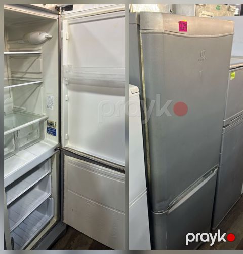 Indesit iki qapılı soyuducu - Rəng: metalik/gümüş - Üst hissə — Digah