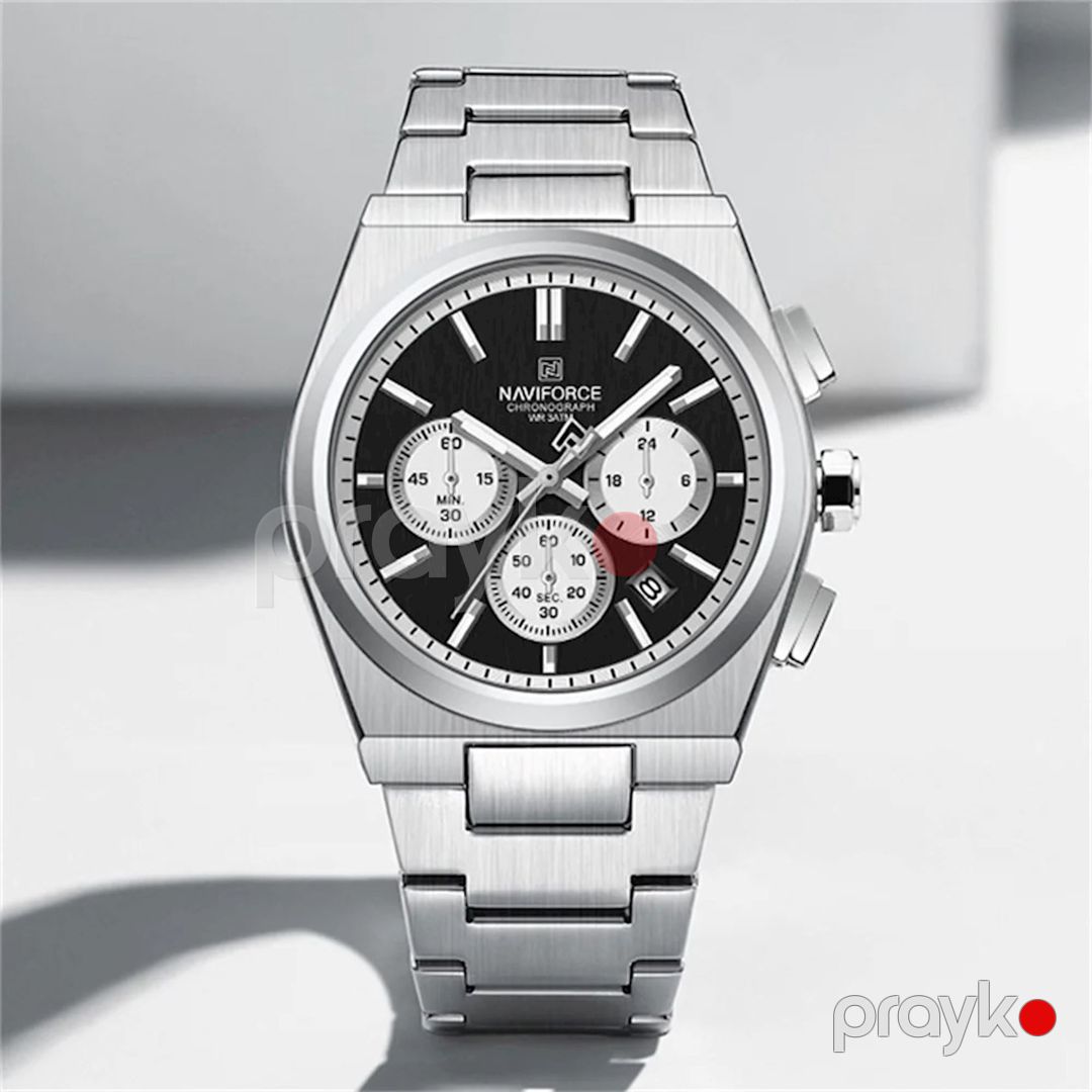 Qol saatı kişilər üçün NaviForce NF8048 Silver Black — Mallar, Bakı (2)