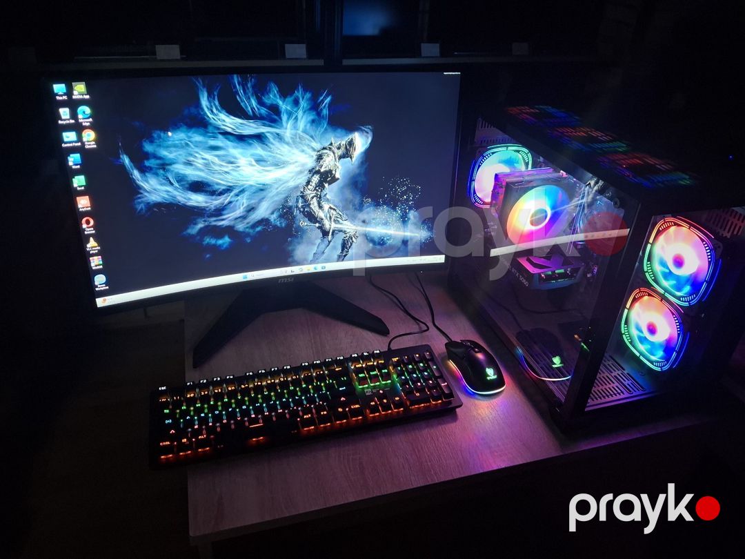 Gaming PC Keys i5 12400F Rtx5060 8gb 27Msi 280hz — Masaüstü kompüterlər, Bakı (10)