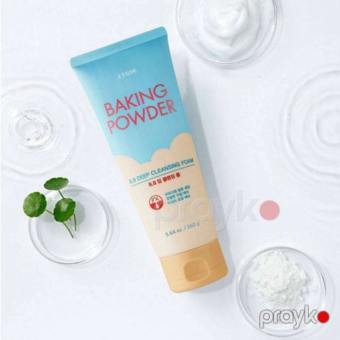 Üz üçün dərin təmizləyici köpük Etude House Baking Powder B.B Deep Cleansing Foam, nəmləndirici və hamarlaşdırıcı, 160 ml - brandno0000016 — Bakı