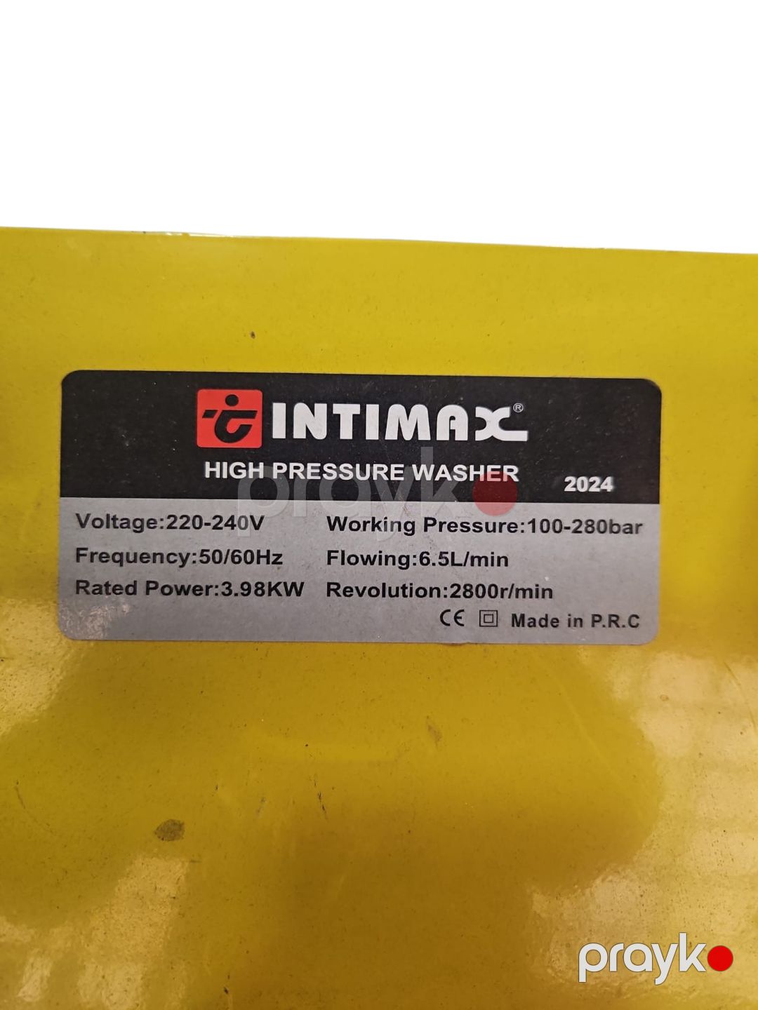 Yüksək təzyiqli yuyucu Intimax 280 Bar — Mallar, Bakı (2)