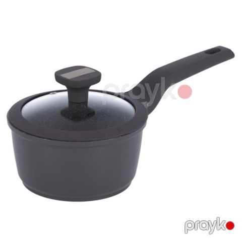 Qazan Gipfel Omega, 16x8.5 sm, alüminium, 1.3 l, şüşə qapaqlı — Bakı