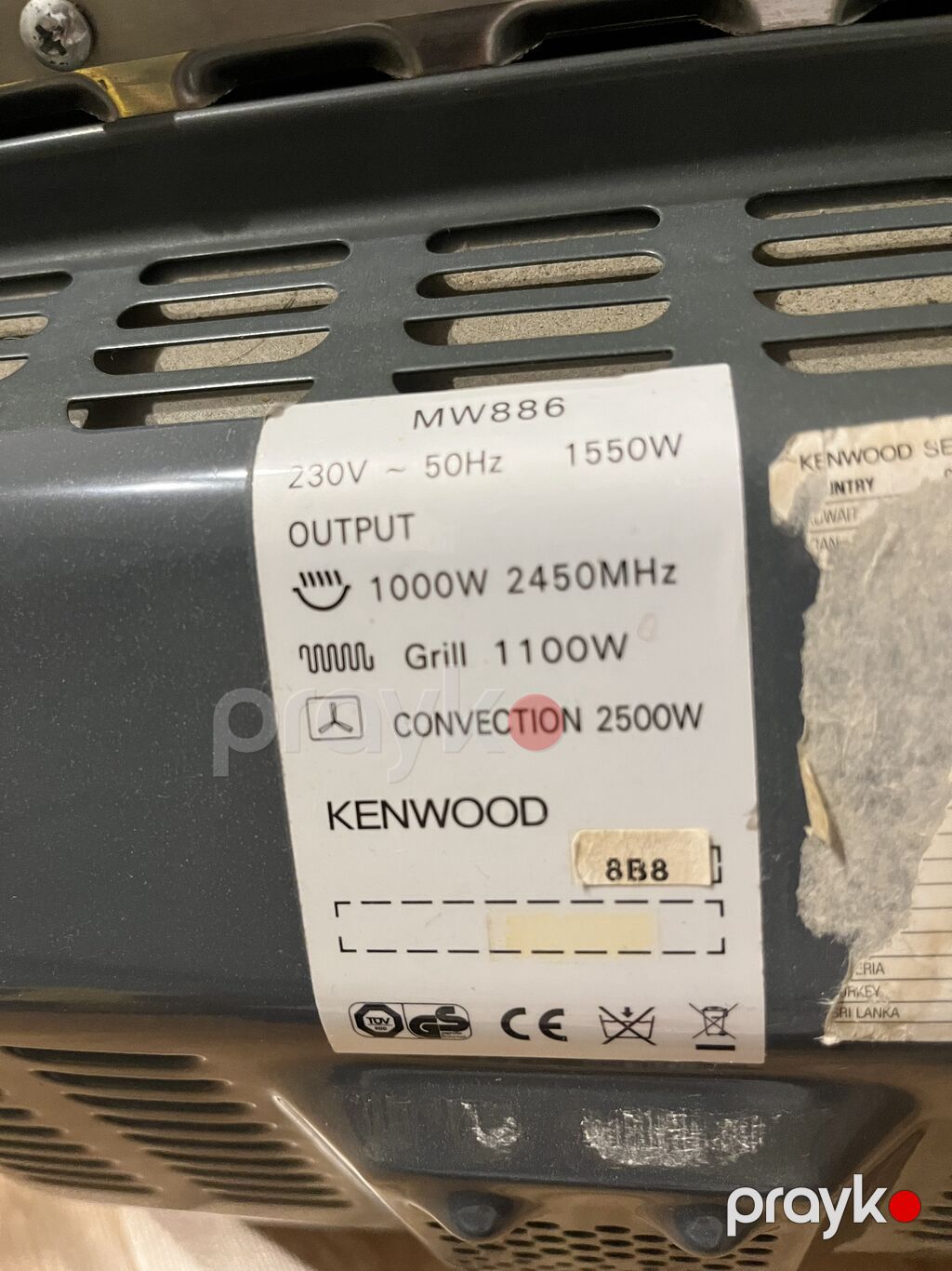 Mikrodalğalı soba Kenwood, Ayrıca dayanan, Mikrodalğalar ilə, rəng - Gümüşü, İşlənmiş — Mikrodalğalı sobalar, Bakı (2)