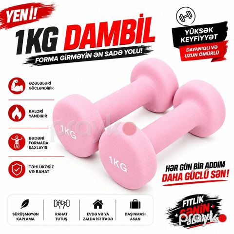 Qantel, dəmir, çəhrayı, 1 kq — Bakı