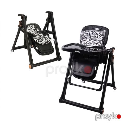 Uşaq yedizdirmə oturacağı Kidilo, Plastik/Metal, 3+ ay, Qara — Bakı