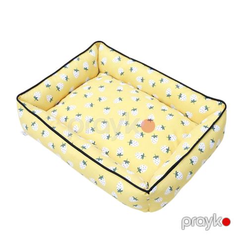 İtlər və pişiklər üçün döşək K03S, pambıq/parça, sarı, 32x43 sm — Bakı