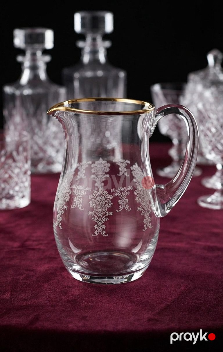 Qrafin Buta glass Jasmin, 1400 ml, şüşə, 1 əd — Mallar, Bakı (2)
